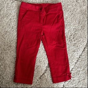 Janie And Jack Baby Girl Red Pants Size 18-24M